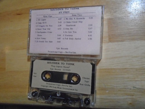 RARE PROMO Shudder To Think CASSETTE TAPE Pony Express Record CARDIGANS Jawbox !