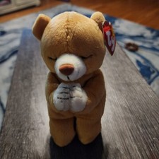 TY HOPE THE PRAYING BEAR 1998 Rare - 4213 - NEVER PLAYED WITH