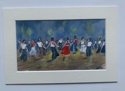 Northern Soul; ''In Orbit'' an original acrylic painting of Northern Soul Dancers.