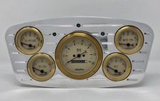 1933 1934 Ford Car 5 Gauge Dash Cluster Gold