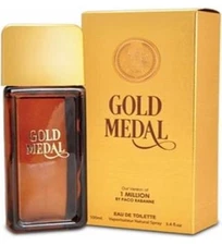 GOLD MEDAL Men's Designer 3.4 oz Cologne by MCH Beauty Fragrances