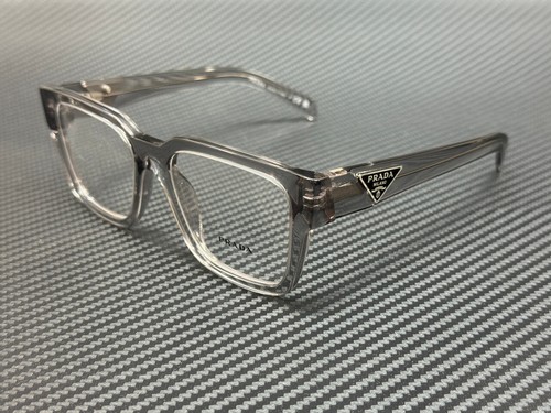 PRADA PR 08ZV 18S1O1 Transparent Grey Men's 54 mm Eyeglasses - Picture 1 of 5