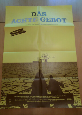 Kino Film Poster Plakat - DAS ACHTE GEBOT - Atomkraft Doku 1991 - DIN A 1 -