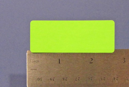 Dayglo fluoreszierend Dayglo grün 2 5/8 x 1 Zoll rechteckige Etiketten 50 Blatt GR2610 - Bild 2 von 7