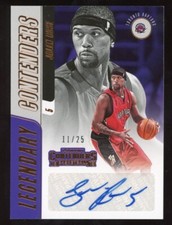 Jalen Rose 2018-19 Panini Contenders Auto Legendary #LC-JRS Serial #d /25 Raptor