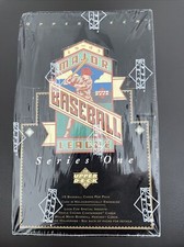 1993 Upper Deck Baseball Series 1 Sealed Wax Box - hobby triple crown contenders