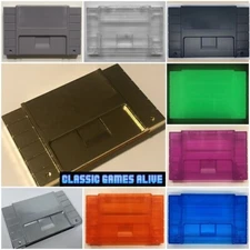 SNES Plastic Case Cart Shell Replacement Highest Quality - Super Nintendo GOLD