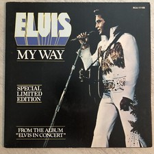 Elvis Presley My Way 1977 RED VINYL 7” Import Limited Edition RCA-11165 OOP