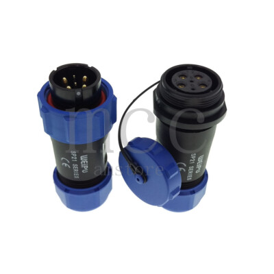 WEIPU SP21 6Pin Waterproof Electrical Wire Docking Plug Socket, Power Connector