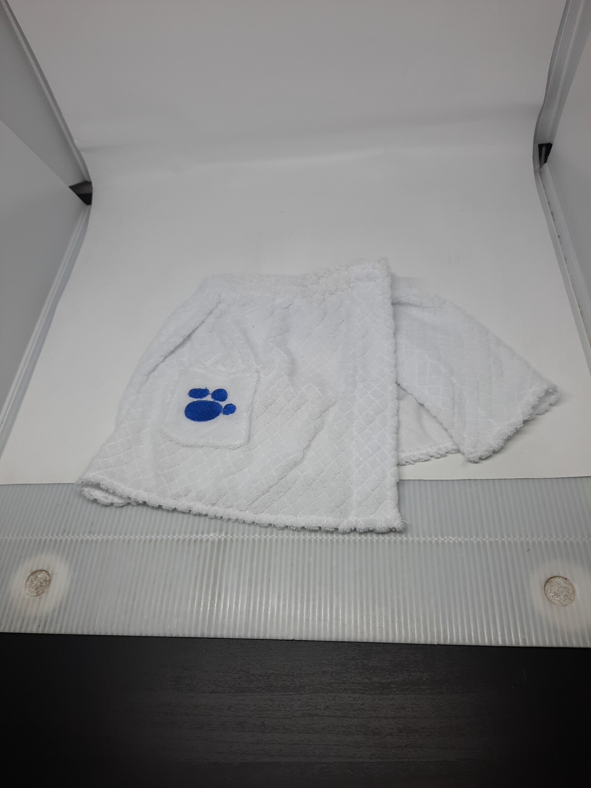 Build A Bear white bathrobe skirt bottom robe