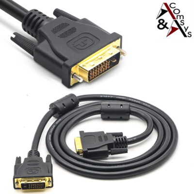 3m DVI Kabel 24+1 High Speed Dual-Link FullHD 1080P Video PC Monitor vergoldet