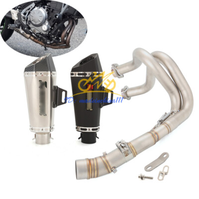For Kawasaki Z650 Ninja 650 2012-2024 Full Exhaust System Front Pipe Muffler Tip