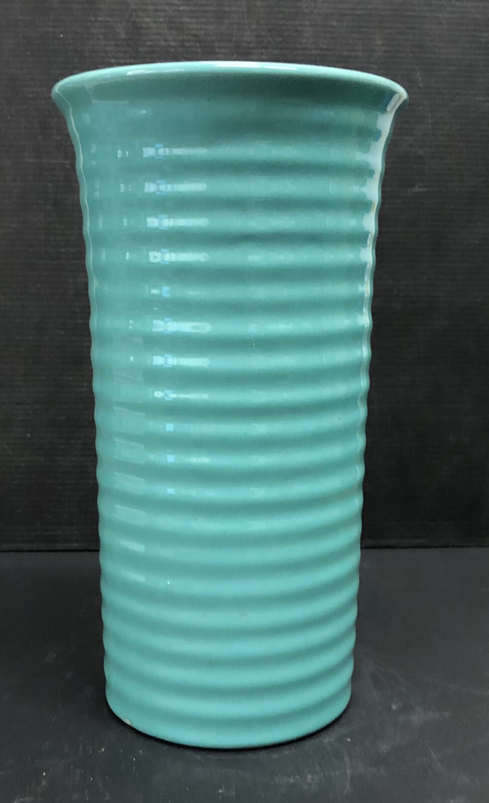 Bauer Vintage Tall Cylinder Vase Turquoise California Pottery eBay