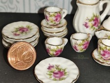 Melody Jane Puppenhaus-Zubehör 'Pink Dinner Glocken' – Miniatur-Accessoire Im Maßstab 1:12, Aus Kunststoff