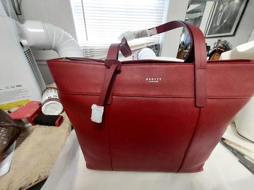 red leather radley bag