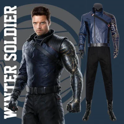 The Falcon and The Winter Soldier Bucky Barnes Winter Soldier Cosplay Costume - Image 1 of 4