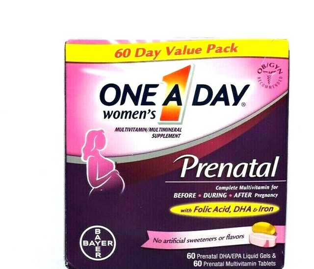 One A Day Prenatal Multivitamin Tablets 120 Pieces for sale online eBay