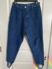 Women  s Vintage 80  s Match Stirrup Denim Jeans