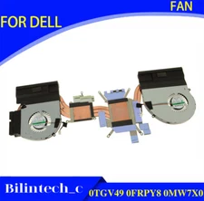 TGV49 FRPY8 MW7X0 FOR DELL Alienware 17 R4 CPU/GPU Graphics Cooling Heatsink Fan