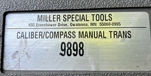 Miller Special Tools 9898 Caliber/compass Manual Trans Mechanic Tool