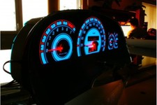 Opel Calibra Design 3 glow gauge plasma dials tachoscheibe glow shift indicators