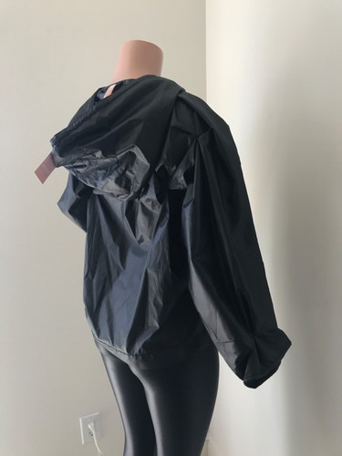 NO KA’OI Black Nylon Unlined Closure Jacket Size 2 hoodie women - Picture 8 of 8