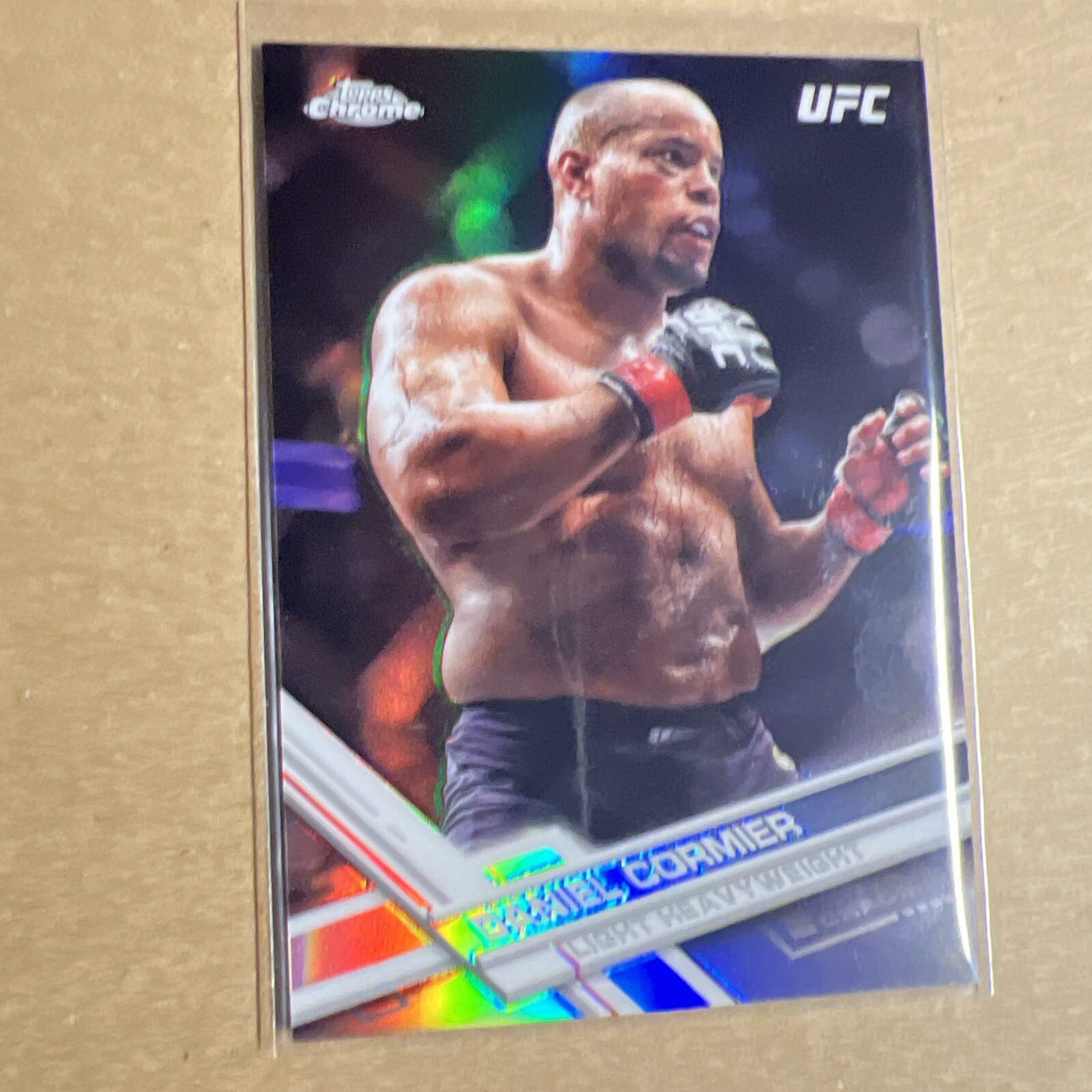2017 Topps UFC Chrome Refractor Daniel Cormier #3 DC Champion