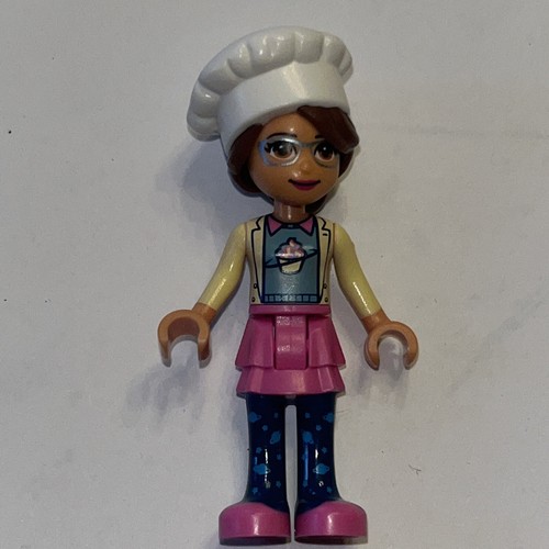 LEGO FRIENDS OLIVIA MINIFIGURE MINI DOLL frnd295 USED 41366 Chef Toque - Picture 7 of 8