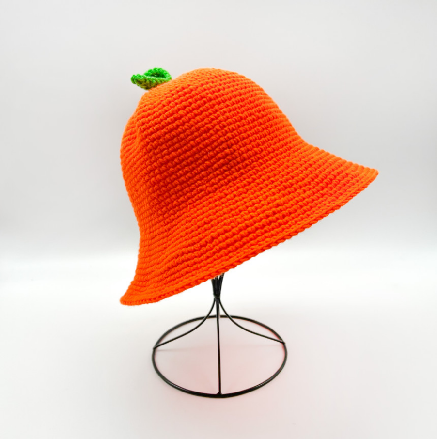 Jeju Tangerine Soft Fit Knit Hat +Sunglass Set / Korea/ Bucket +