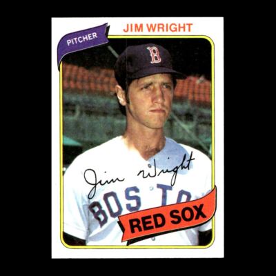 Jim Wright 1980 Topps Boston Red Sox #524 R312F 59