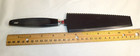 Vintage Nylon Serrated Solid Cake Pie Cutter Icing Spreader Spatula Black Handle — photo 1