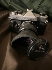 Fujica ST705 35mm Film SLR Camera with FUJINON F 55mm 1:1.8 Lens Case