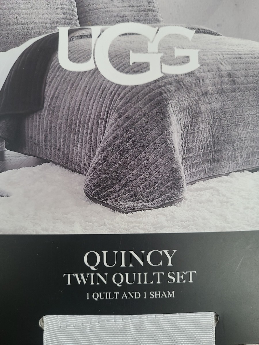 UGG Quincy 2-Piece Twin Comforter Set in Chocolate (Grayish Taupe) 66