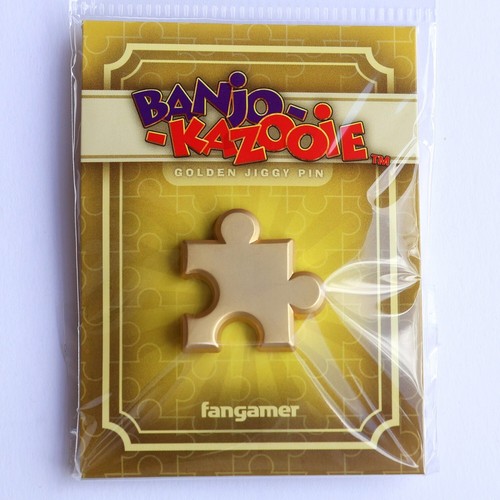Official BanjoKazooie Golden Jiggy Jigsaw Puzzle Enamel Pin 1.1" eBay