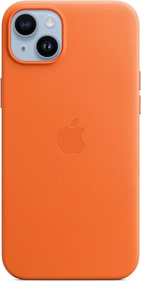 Apple iPhone 14 Plus Leather MagSafe Orange 194253345510| eBay