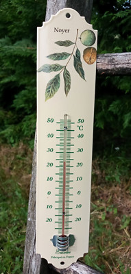 THERMOMÈTRE ÉMAILLÉ 30CM publicitaire Vintage émail véritable div. marques TOP! EUR 16,91 - FR