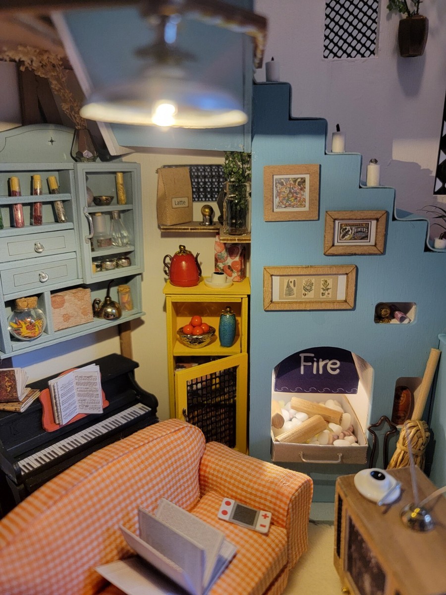 Piano Et Tabouret échelle 1:12 Mini Piano Maison Poupée Ifundom - Décoration 1:12 Avec Tabouret - 4 Ensembles - Ornement Terrarium Piano Miniature