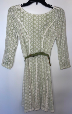 Ark & Co Lace Dress Women's Small Green White Lace Belted Flowy Skirt A Line | eBay Ark & Co Lace Dress Women's Small Green White Lace Belted Flowy Skirt A Line | eBay