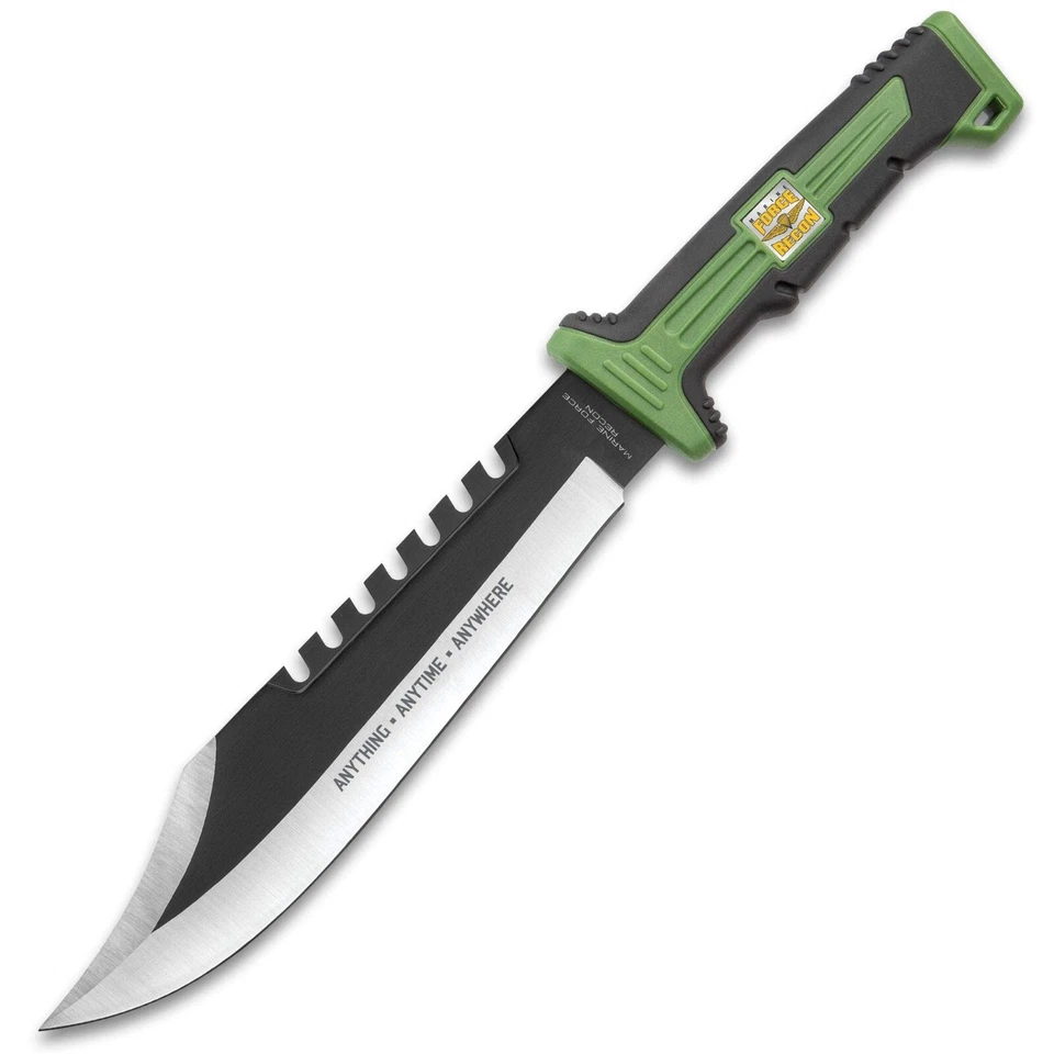 USMC Marine Force Recon Jungle Operator Bowie Knife And Sheath - 15 1/2" - Image 4 of 4
