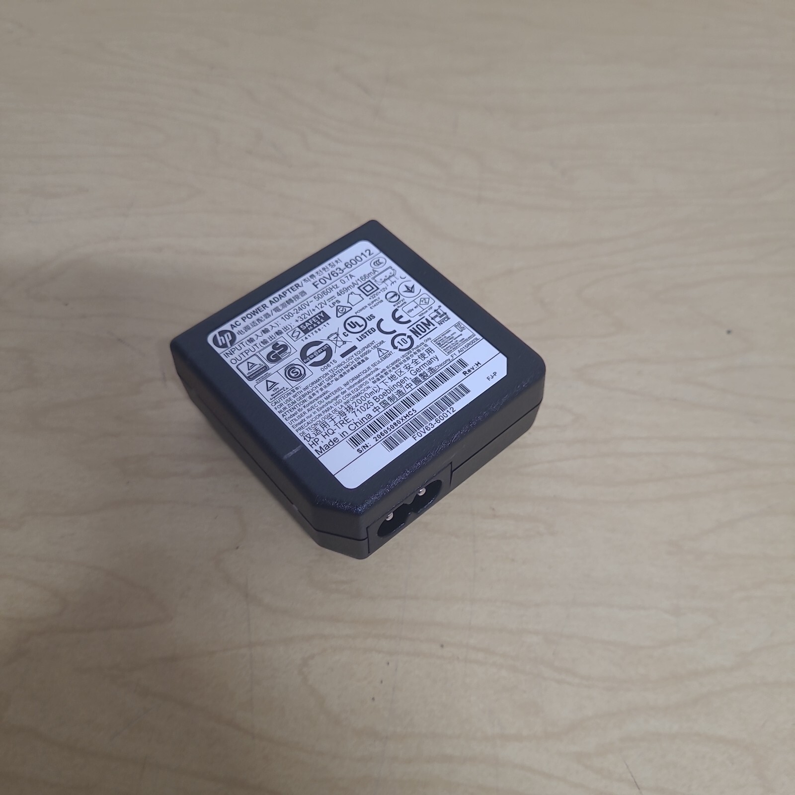 HP Officejet Pro 8020 Series 8025 8028 Power Supply AC Adapter F0V63-60012