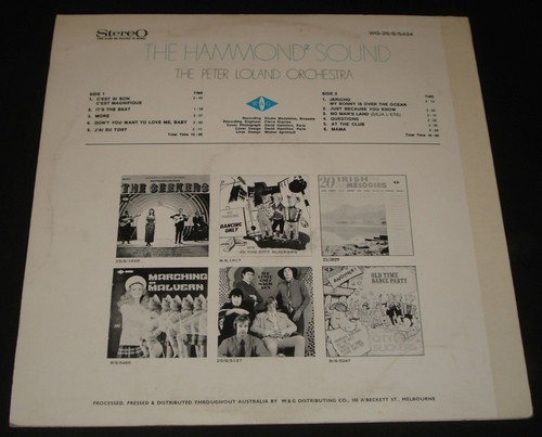 PETER LOLAND ORCHESTRA - THE HAMMOND SOUND W&G LP Lounge Fácil Escucha - Imagen 2 de 2