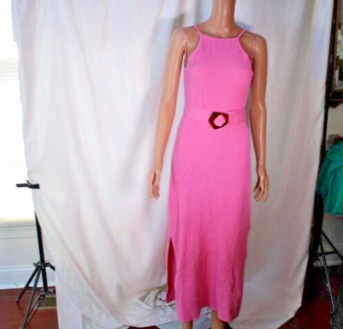 Nicholas Pink Ribbed Knit Dress Size M Nicholas Pink Ribbed Knit Dress Size M