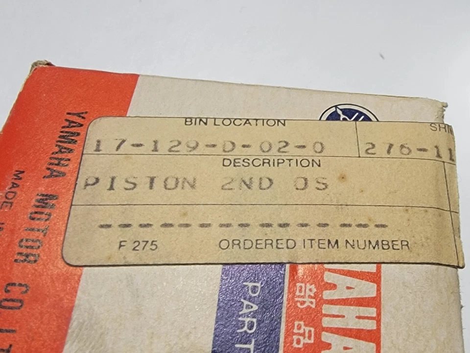 .50 2nd O/S 1970-1971 Yamaha HT1 NOS Pistón 276-11636-70-00 HT1B Doble Anillo Foto 2 de 4