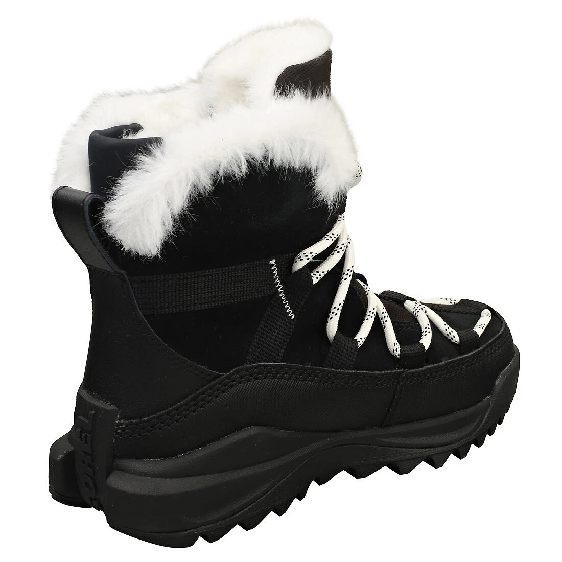 SOREL Ona Rmx Glacy Waterproof Womens Black White Fashion Boots 4 UK