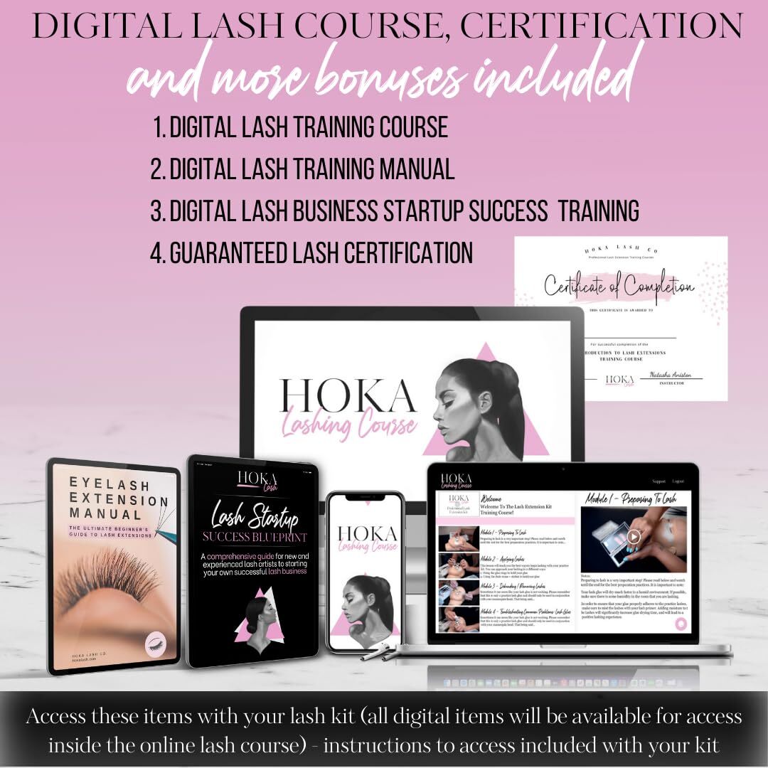 Lash Eyelash Extension Kit & Training Course and Certification ...