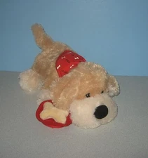 F.A.O. Schwarz Toys R Us 10" Button Tush Barking Tail Wagging Golden Puppy Dog