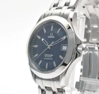 Serviced! [ MINT ] OMEGA Seamaster 120m 2501.81 36mm Blue AT Men's Watch JAPAN