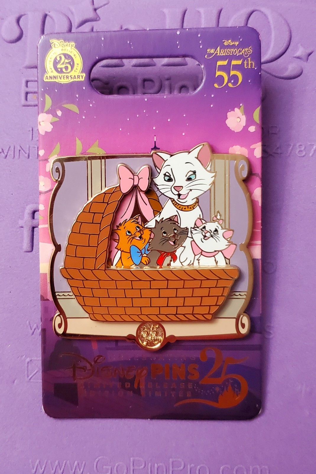 2025 Disney Parks The Aristocats 55th Anniversary Duchess & Kittens Marie Pin  