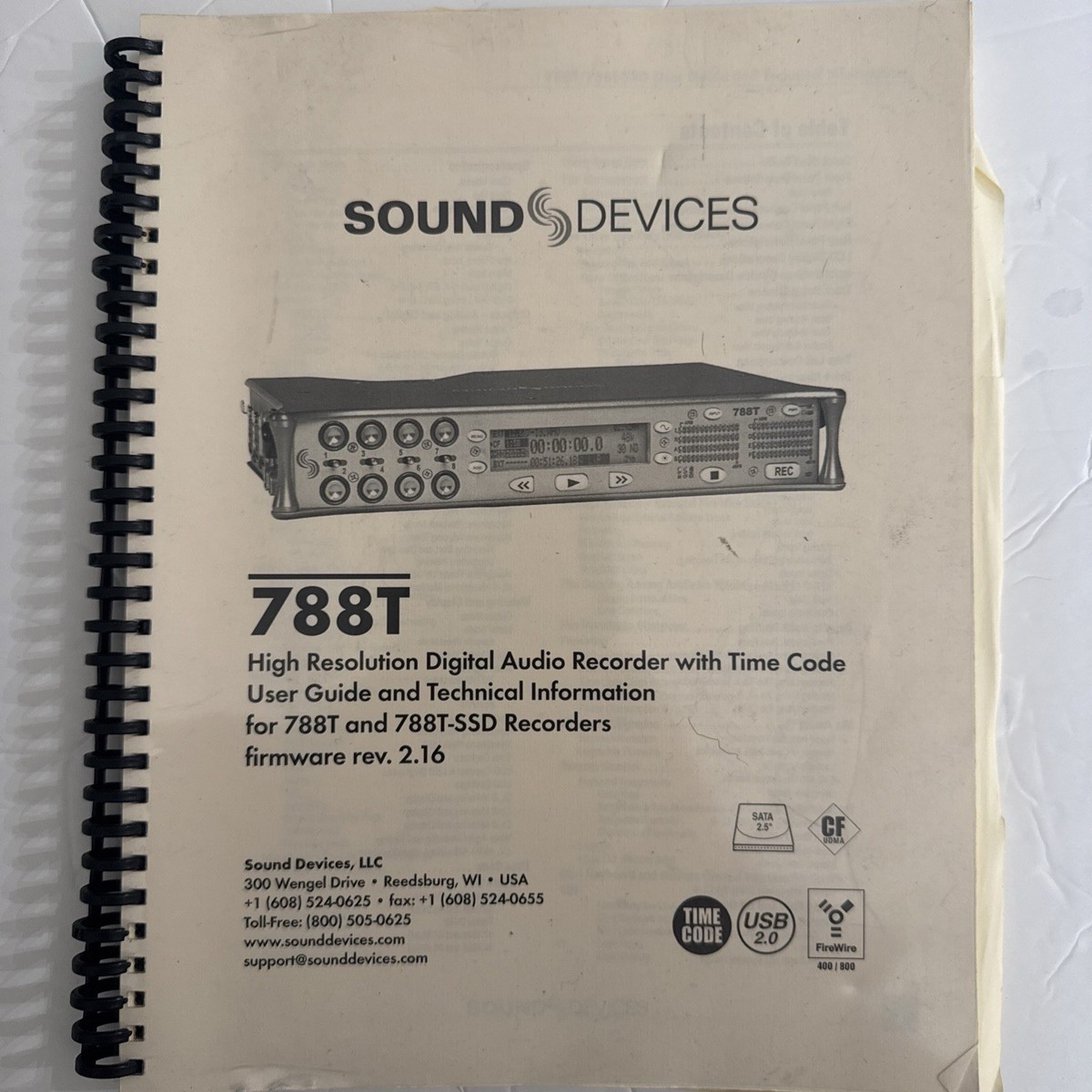 Sound Devices 788T SSD Field Mixer Recorder w CL8 Controller