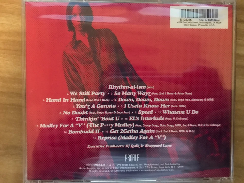 DJ QUIK Rhythm-al-ism 1998 New Sealed 2nd II None Suga Free Hi-C MC Eiht 2Pac Foto 2 de 3